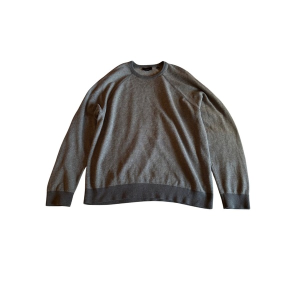 Vince Other - Vince Birdseye Jacquard Wool Blend Cashmere Crewneck Sweater Mens XL Grey